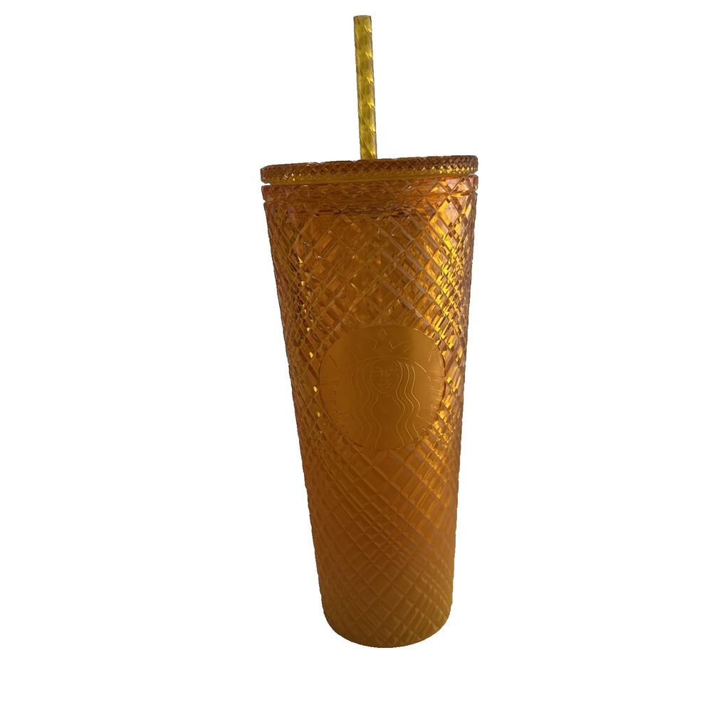 STARBUCKS Iridescent Grid Cold Cup Tumbler 24oz Venti with Straw NEW